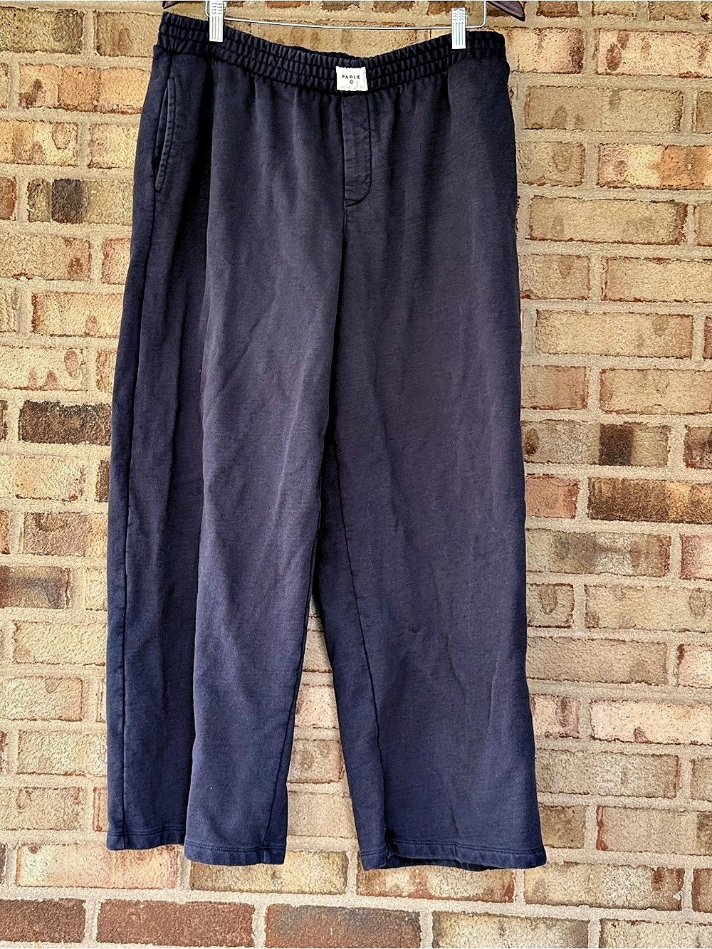 PARKE x Target Women’s L Navy Wide Leg Sweatpants Relaxed Fit